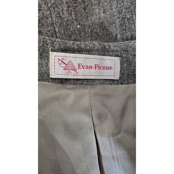 Evan Picone Vintage Wool Modest Career Skirt Set Medium - Picture 7 of 9